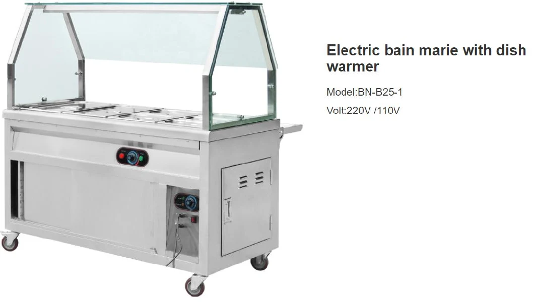 Buffet Food Warmer Bain Marie with Stainless Steel Pans